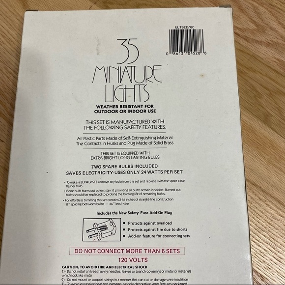 Vintage Petal Flower Reflector Christmas Lights NEW Deadstock Santa’s World - Picture 6 of 7